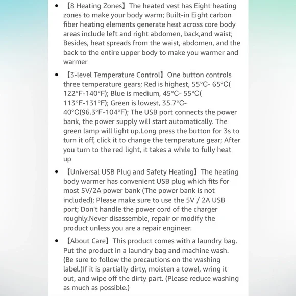 Heated Vest | Size XL - Picture 9 of 10